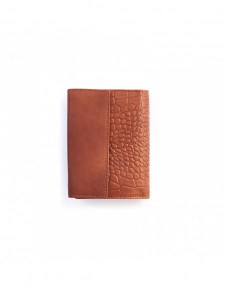 Cartera con Broche Pequeña - Marrón